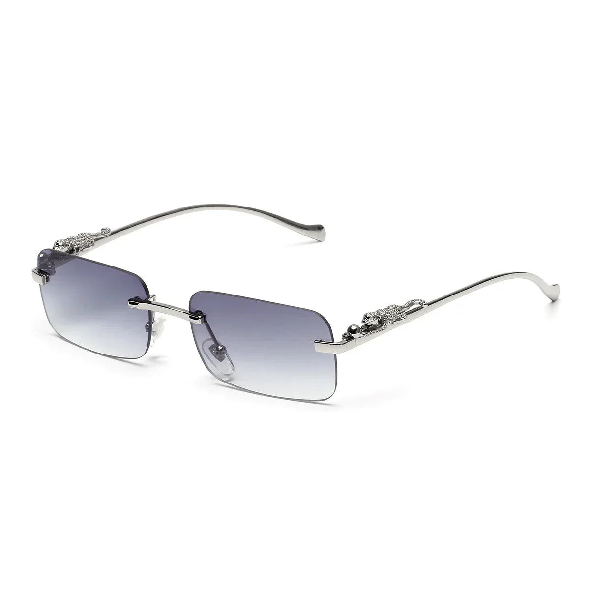 rimless sunglasses UV400 fashion square metal glasses for men women designer man's brand sun glasses shades for outdoor