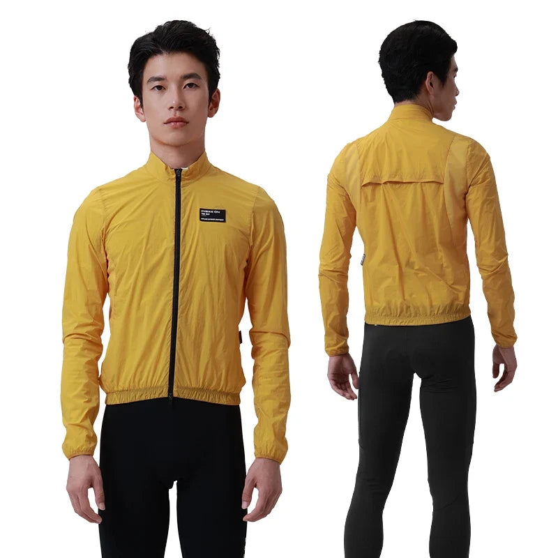 New Cycling Jacket Men's Windproof Cycling Jacket Road Bike Waterproof Jacket Double-ended Zipper Cycling Equipment