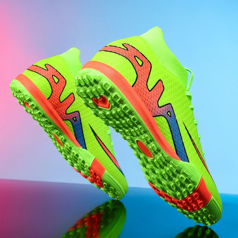 New Men Football Boots Grass Futsal Sneakers High-quality Match Cleats High-top Non-Slip Soccer Shoes Indoor Hot-selling Outdoor