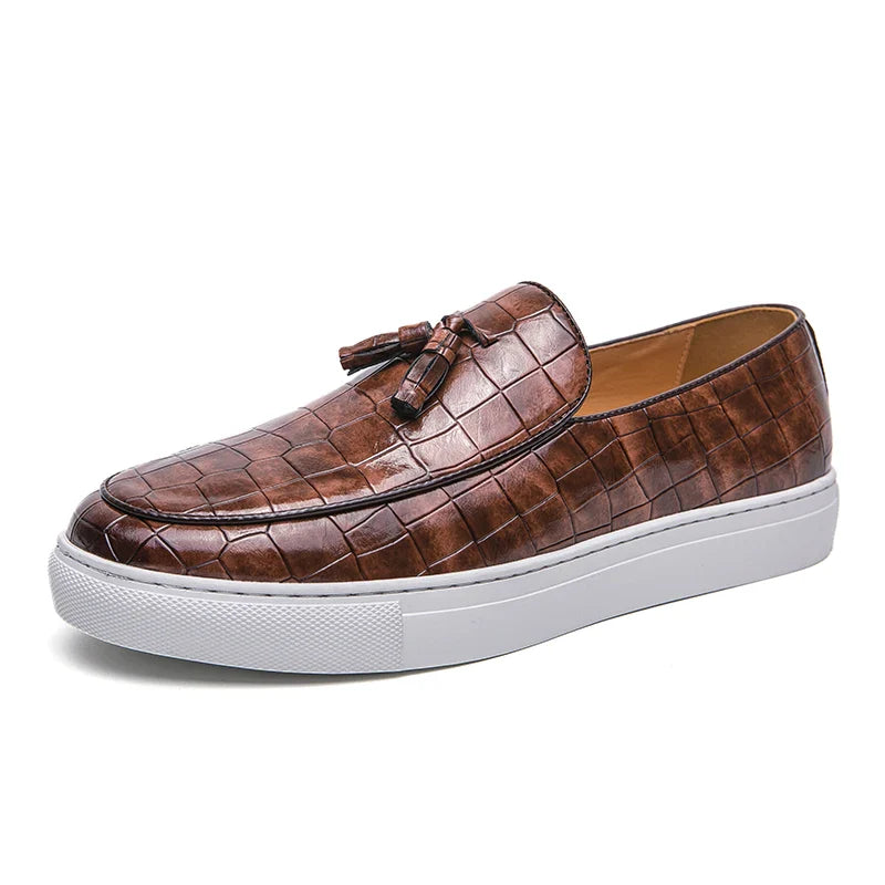 Zapatos De Hombre Loafers Men's Tassel Slip-On Comfortable Men Leather Shoes Casual Shoes Fashion Oxford Shoes Large Size 38-47