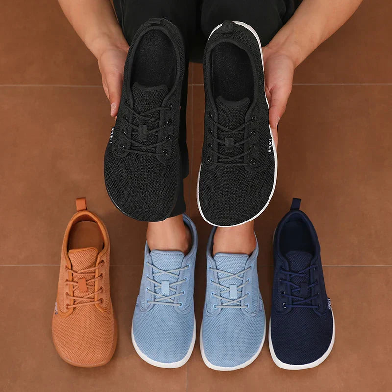 Men's Shoes Sneakers Wide Toe Barefoot Casual Wide Last Fashionable Canvas Black Flat Board Shoes Breathable Mesh Men's Shoes
