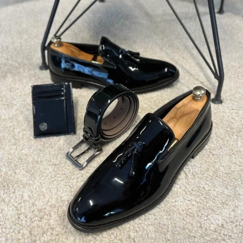 Men's Wedding Party Loafers – Elegant Slip-On Formal Dress Shoes