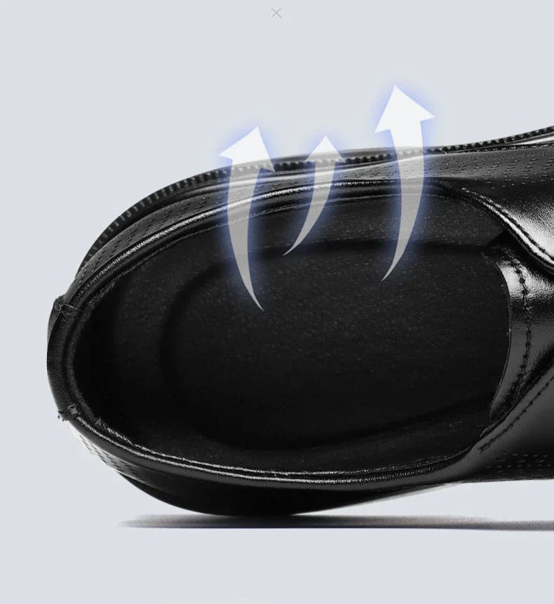 New Lace Designer Derby Shoes for Man Hallow Breathable Business Casual Leather Shoes Male Summer Autumn Fashion Dress Shoe Man