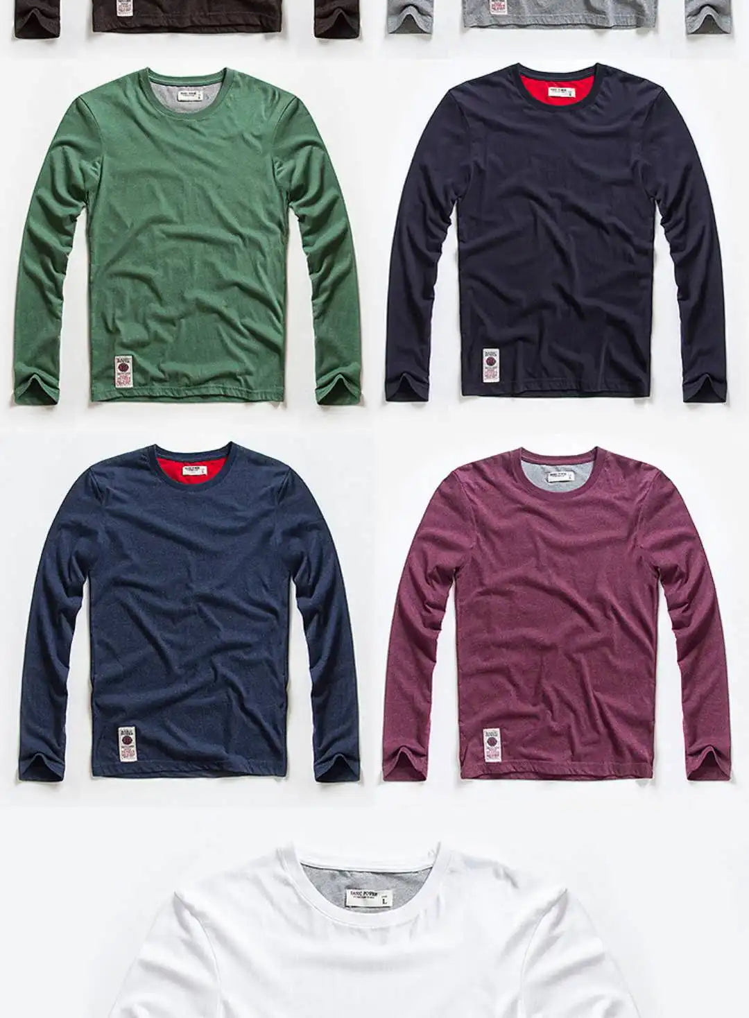 Men's T-Shirts Spring Long Sleeve T-Shirt Men's Clothing Y2k T-Shirt Washing Sweatshirt Shirts Casual O-Neck Streetwear Tee Tops