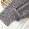 Korean Woolen Pants Women's Autumn Winter Clothing New High Waist Slimming Straight Leg Casual Pants Haren Suit Pants