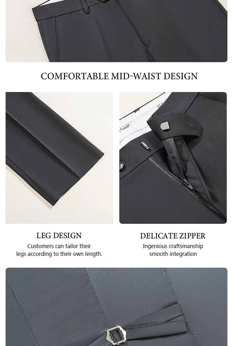 Men's suit black collar formal dress wedding three-piece suit orthodox suit vest pants