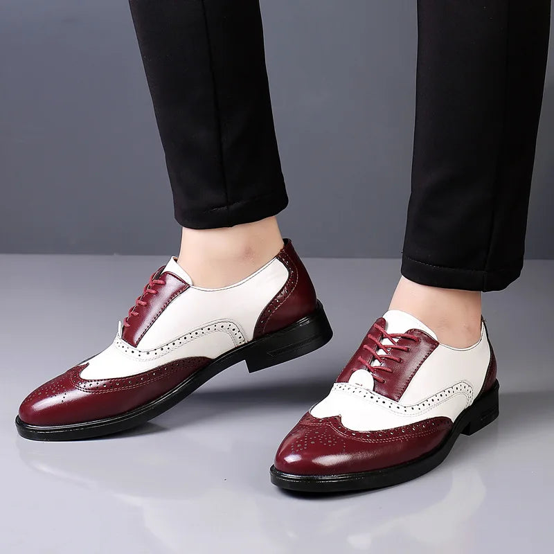 Leather Wedding Party Men Dress Shoes