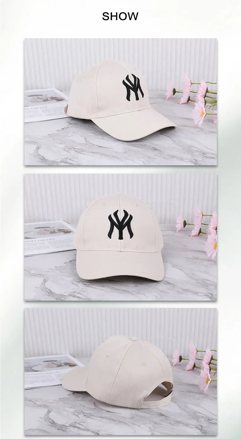 Fashion letter embroidery men women baseball cap duck tongue cap women men