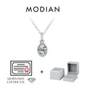 6 Styles D Color Geometric Moissanite Necklaces 925 Sterling Silver Dazzling Pendant Necklace For Women Fine Jewelry