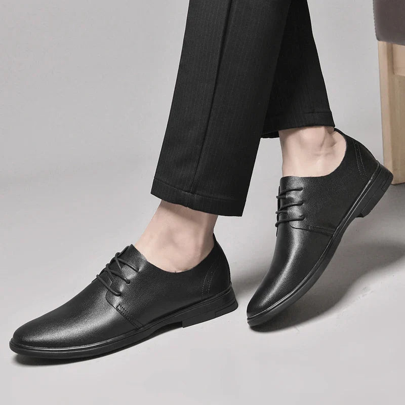 Classic Dress Mens Flats for Wedding Men Oxfords Shoes Fashion Casual Footwear Men New Genuine Leather for Male Walking Shoes