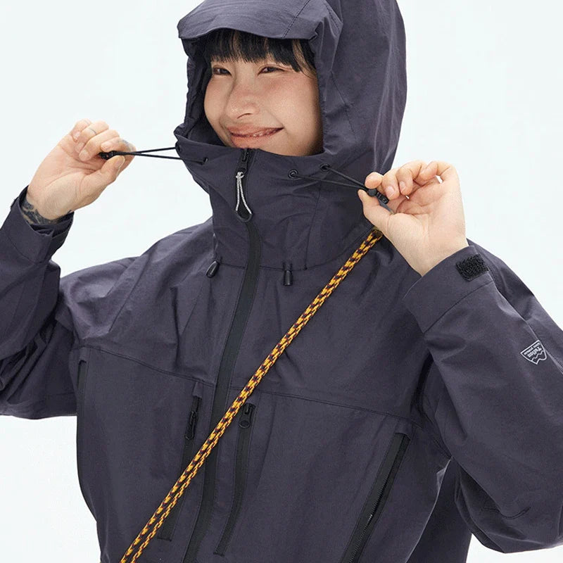 TripleGuard HardShell Sealed Outdoor Waterproof Jacket - Premium Multi-Pocket Heavy-Duty Mountain Utility Workwear Unisex