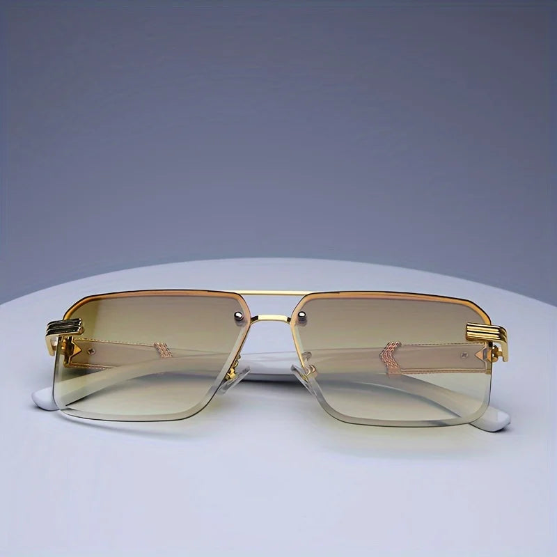 Fashion Rimless Sunglasses Men Women Populare Frameless Sun Glasses Male Female Classic Small Square Summer Traveling Shades