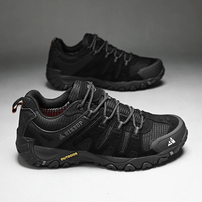 Men's Hiking Shoes Suede Leather Outdoor Shoes Wear-resistant Men Trekking Walking Hunting Tactical Sneakers