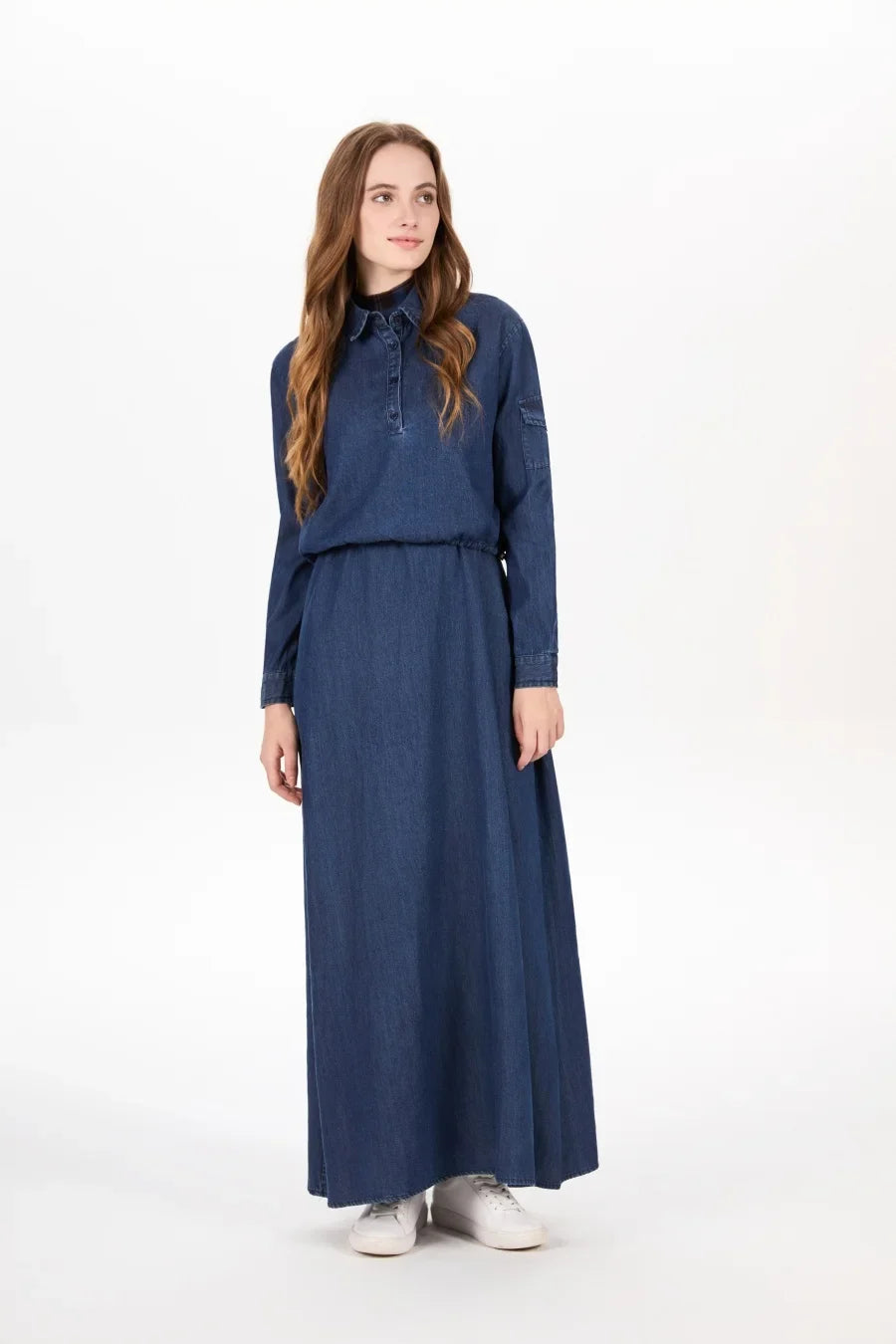 AW25 Denim set loose Shirt + slip dress Aline adjustable dress