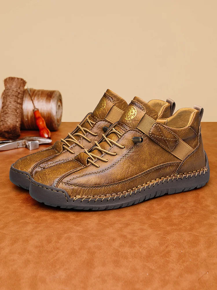 Handmade Men's High-Top Sport Casual Boots Breathable Outdoor Wear with Extended Size Options Classic Ankle Boots