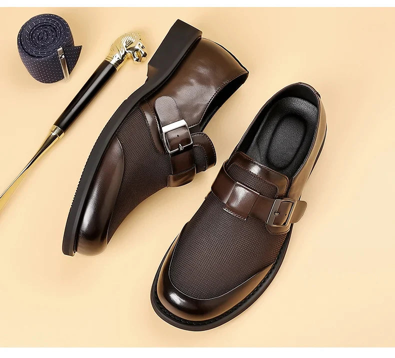 Leisure Walk Male Loafers Outdoor Anti-slip Men's Driving Shoes Handmade Business Footwear Elegantes Slip on Flats Oxford Shoes
