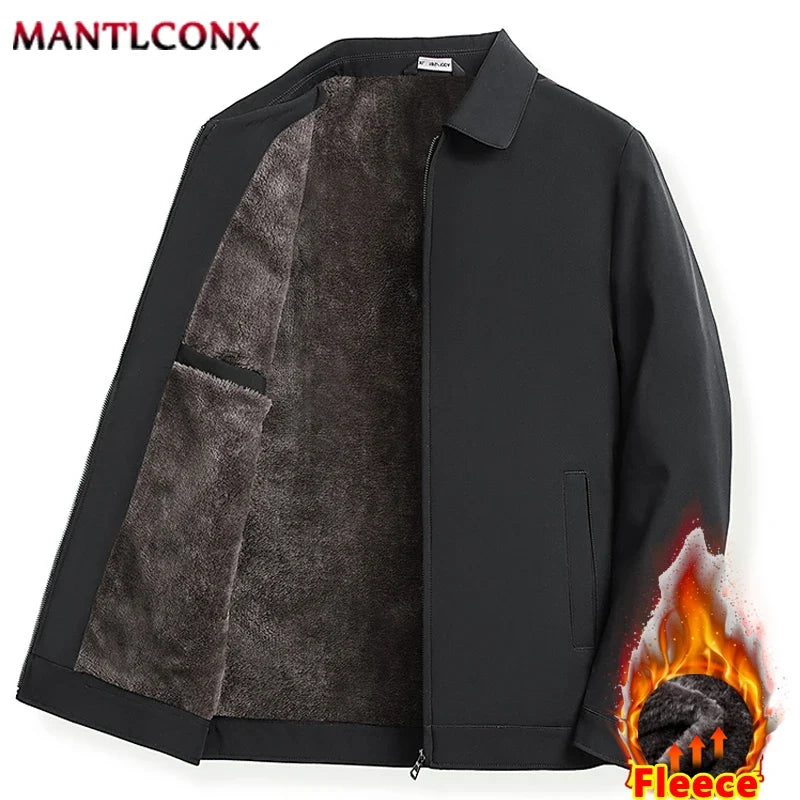 Luxury Men's Winter Coats Business Casual Thicken Inner Men's Winter Jacket Fleece Inner Parkas Man Thermal Warm Outerwear L-3XL