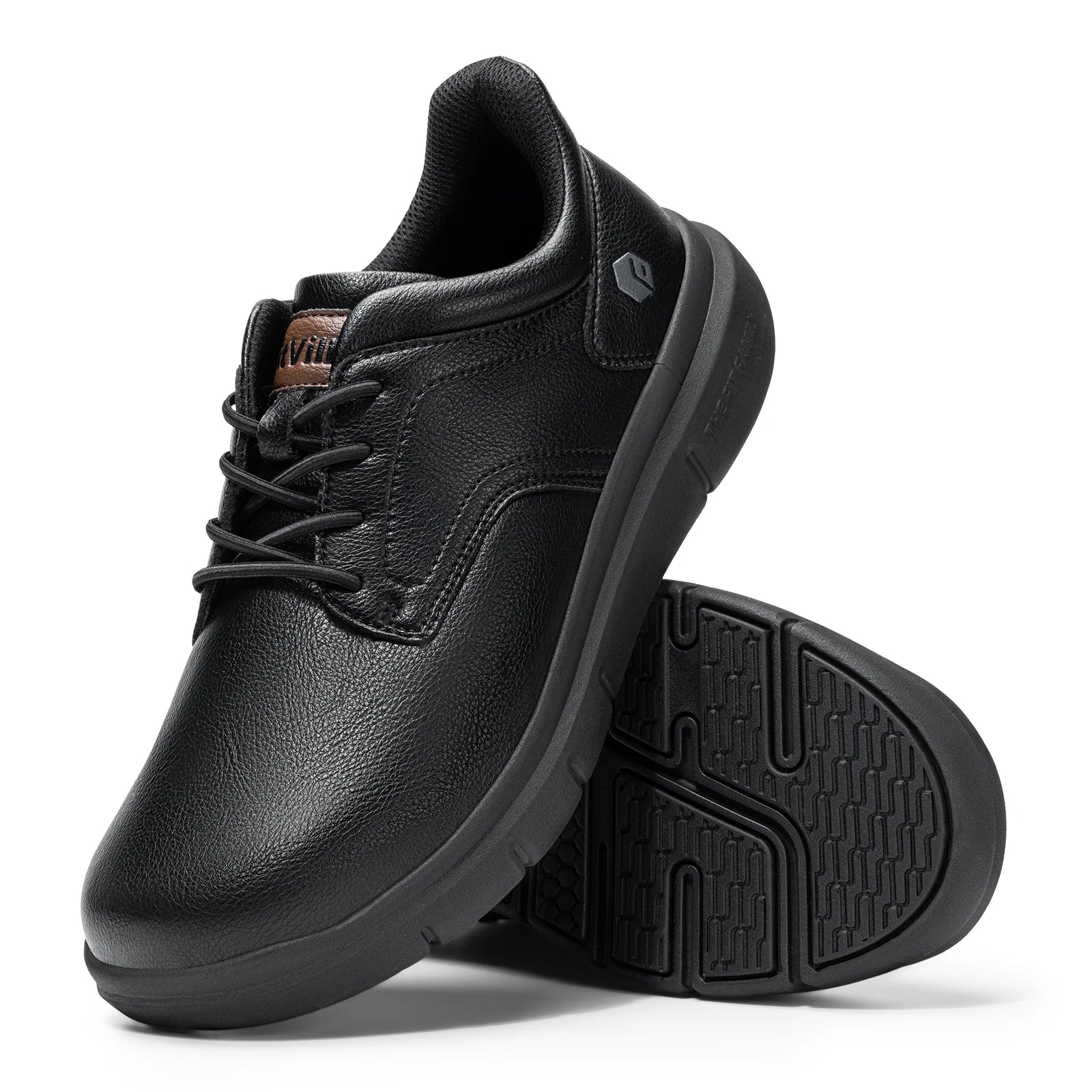 Men'S Shoes Wide Width Leather Slip-On Casual Shoes Lightweight For Swollen Feet With Arch Support Pain Relief