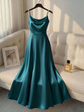Pearl Strap Satin Slip Retro Dress. Simple in Design, Stylish and Elegant, Ideal for Parties, Weddings, Dates and Daily Commutin