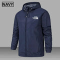 Men's Windproof and Waterproof Windbreaker, Pilot Zipper Hooded Overcoat, Spring and Autumn Mountaineering Casual Jacket 2025