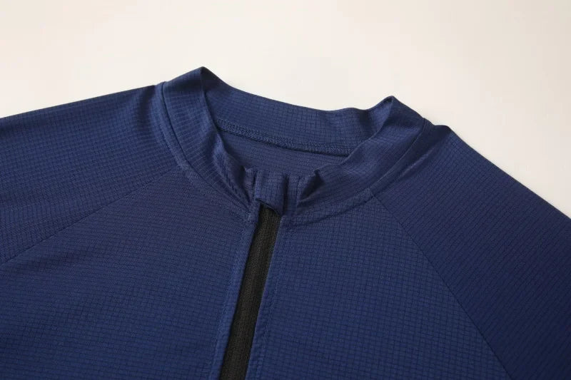 Men Cycling Jersey Long Sleeve Mountain Bike Shirt Three Pocket safty Reflective Cycling Jacket Sportswear Camisetas De Hombre