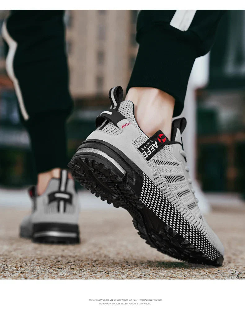 Men Running Shoes Breathable Outdoor Sports Shoes Lightweight Sneakers for Men Comfortable Athletic Training Footwear