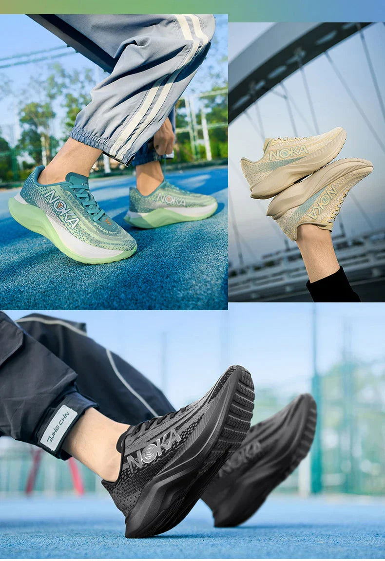 Men Women High Quality Light Running Shoes Cushion Training Shoes Lightweight Wear-Resistant Sneakers