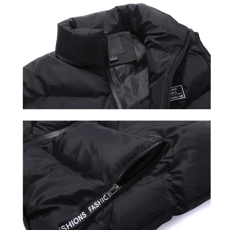 8XL 7XL Plus size vest men Brand Men Jacket Sleeveless Vests Winter Jackets man Casual Coats Men's Vest Cotton Thicken Waistcoat