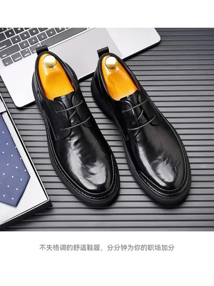 Men’s Classic Leather Dress Shoes – High-Quality Formal Footwear for Adults