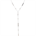 Yhpup Thin Chic 316L Stainless Steel Long Chain Exquisite Necklace for Women Waterproof Daily Jewelry Bijoux Gift