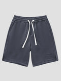 Summer Men's Sport Shorts Knee-Length Straight Loose Short Pants Streetwear Drawstring Knitted Sweat Casual Shorts Big Size 8XL