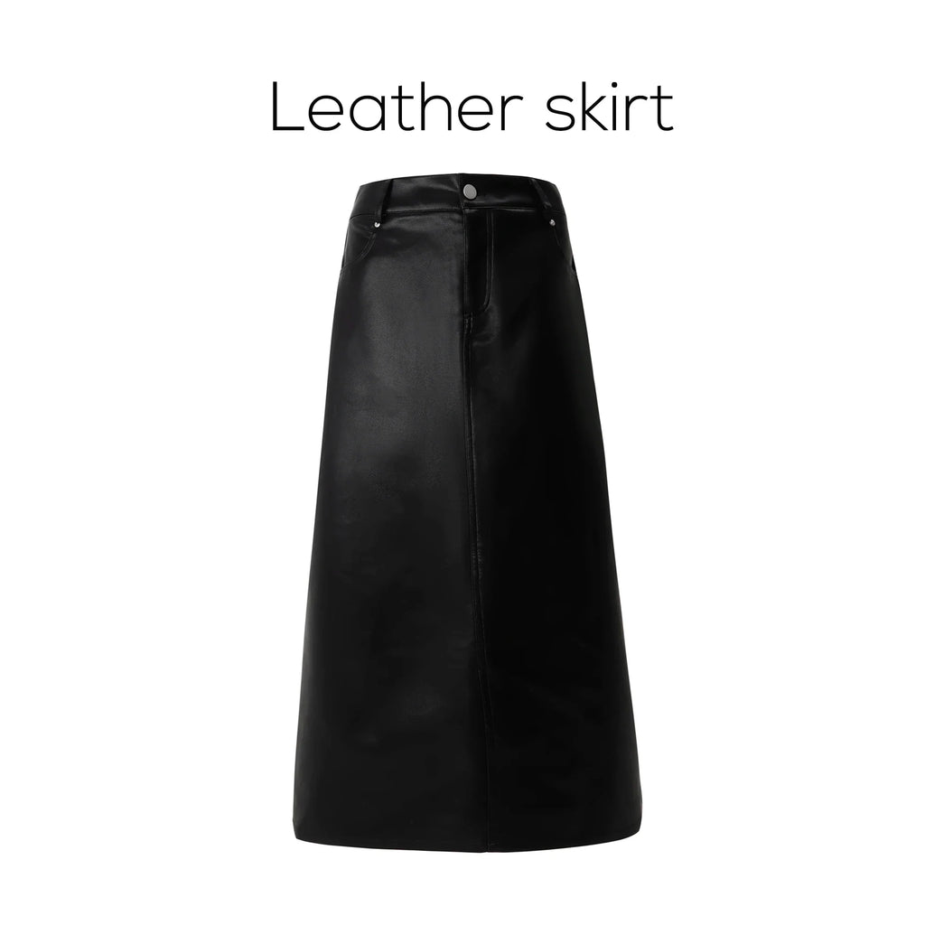 Women 2026 Autumn and Winter Denim V-neck Dress Knitting Cardigan Mock Neck Modal Shirt