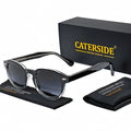 CATERSIDE Retro Round Men Sunglasses Punk Propionic Acid Pin Temple Luxury Sun Glasses Women Sports Leisure Party Eyewear UV400