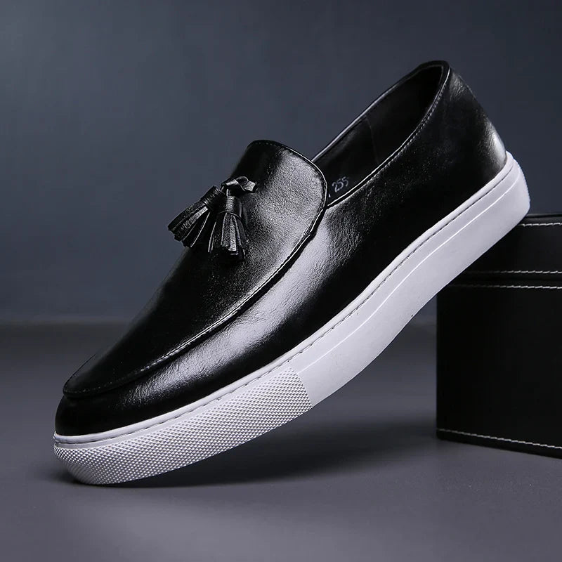 Zapatos De Hombre Loafers Men's Tassel Slip-On Comfortable Men Leather Shoes Casual Shoes Fashion Oxford Shoes Large Size 38-47