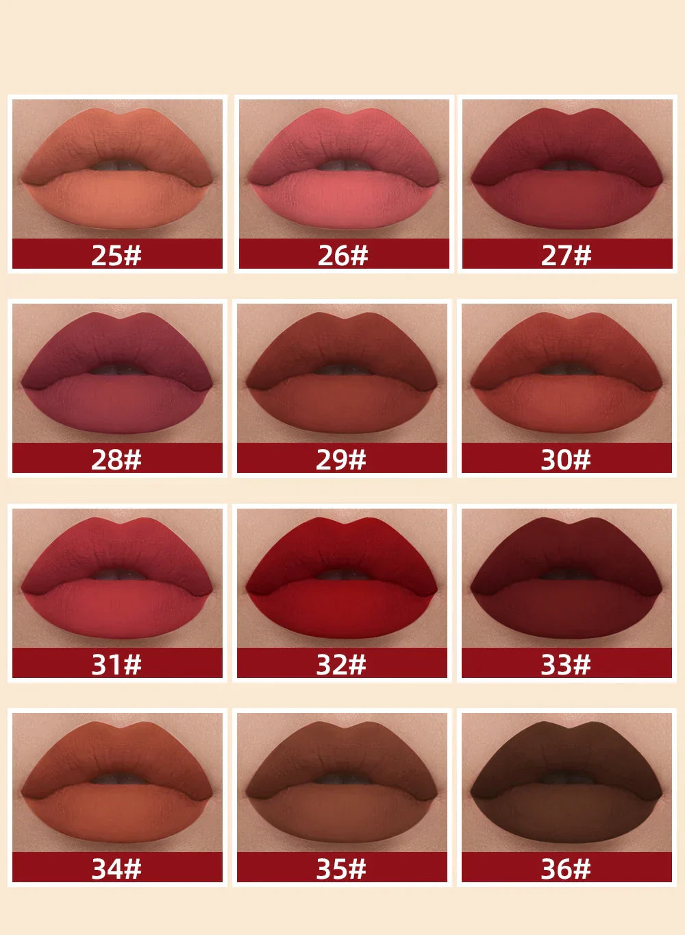 12 Colors Matte Liquid Lipstick Sets Lip Gloss Waterproof Long Lasting Sexy Red White Black Nude Lipgloss Makeup Sets