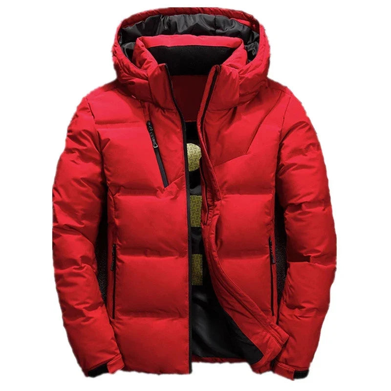 '-20 Degree Down Jacket Male Winter Parkas Men White Duck Down Jacket Hooded Outdoor Thick Warm Padded Snow Coat Oversize M-4XL