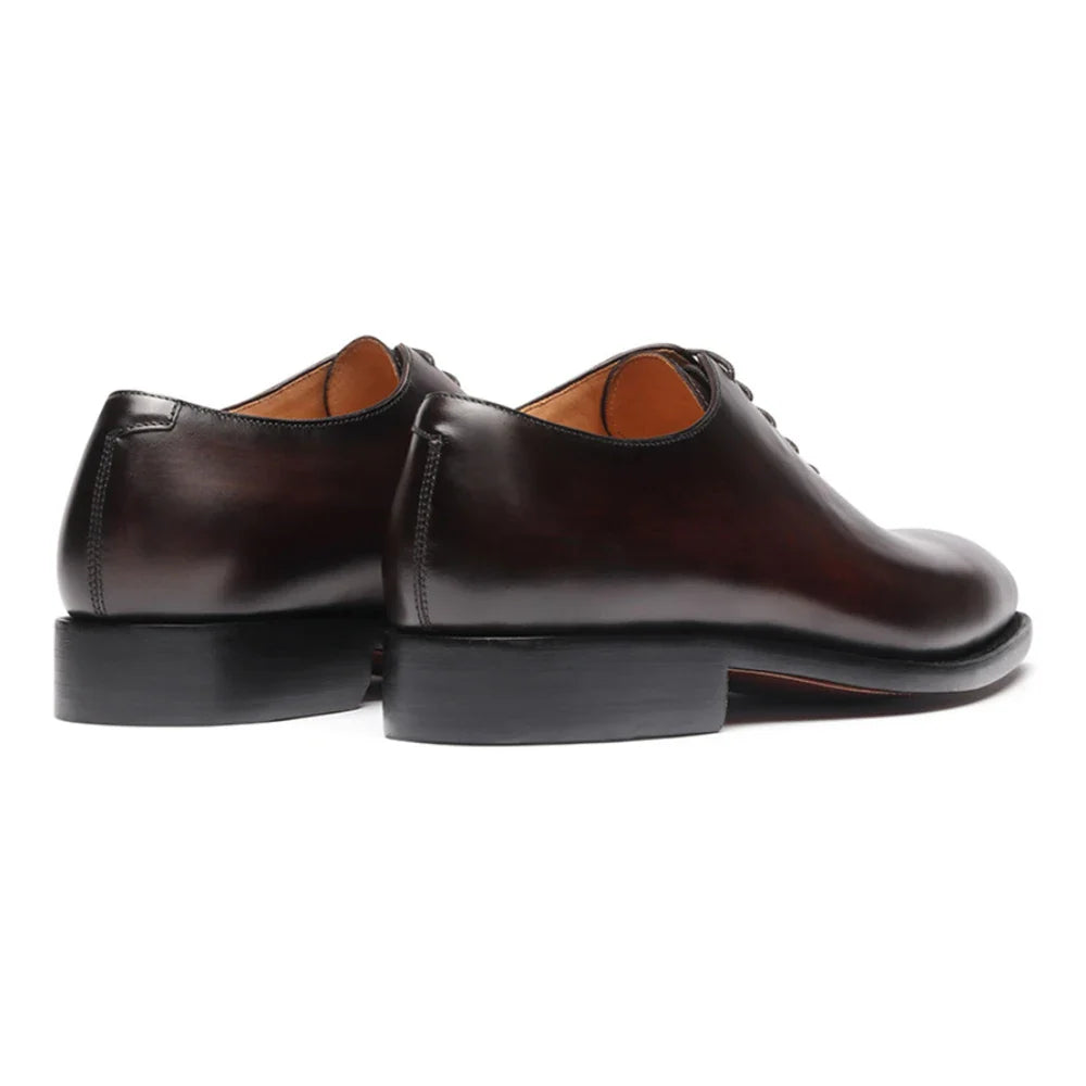Oxford Dress Shoes Full-Grain Leather for Men Business Office Shoes