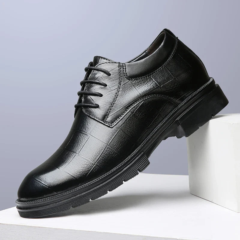 Genuine Leather Men's Oxford Shoes Lace Up Casual Shoes Comfortable Sneakers Outdoor Male Walking Shoes Formal Dress Footwear
