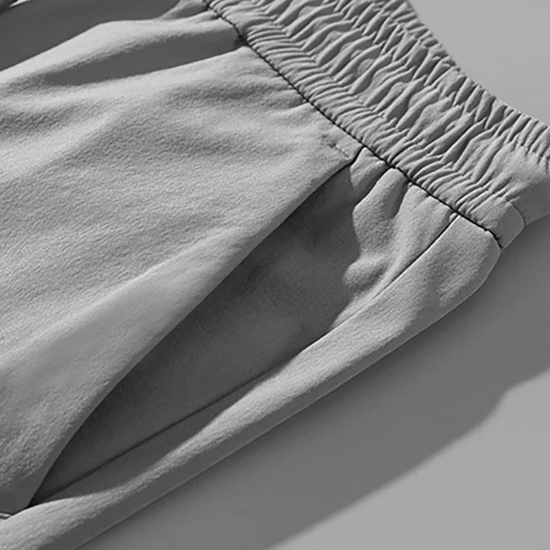 Men's Pants Black Gray Thin Business Casual Pants