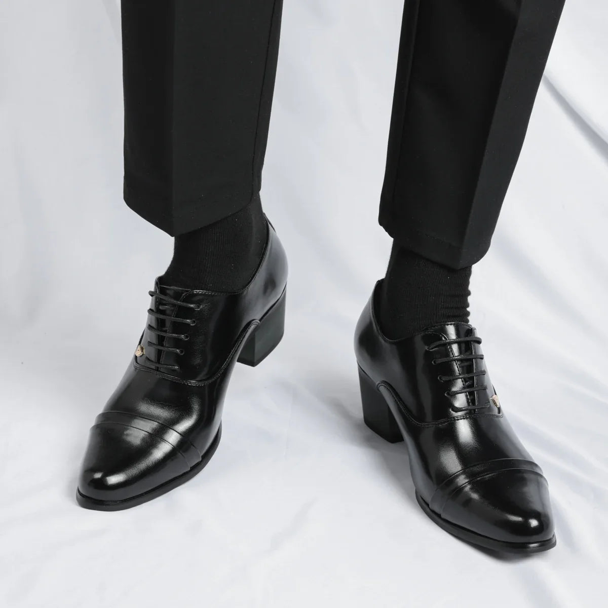 Trendy Men's Casual Black Brown Lace Up Oxford Cuban Shoes Gentleman Business Flats Dress Homecoming Footwear Zapatos Hombre