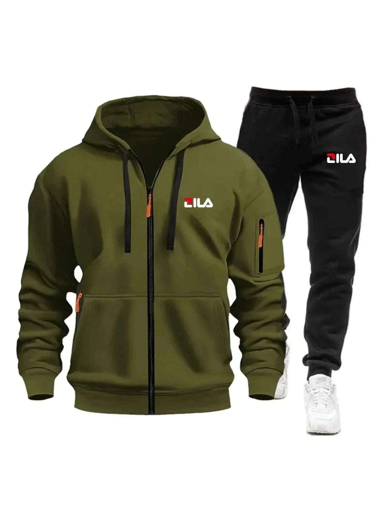 Men's Tracksuit Hoodies Pants Plus Size Autumn Winter Daily Casual Sporty Jogging Suit Fashion Sweatshirt Outfit Male Sports Set