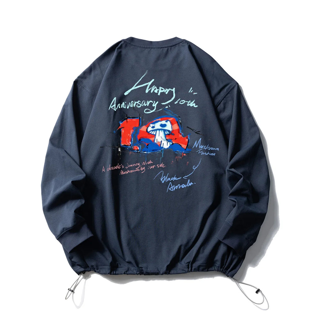 Unisex Athletic Long Sleeve Tee - Quick Dry Breathable Shirt for Outdoor Leisure & Urban Adventure Loose Men's Top