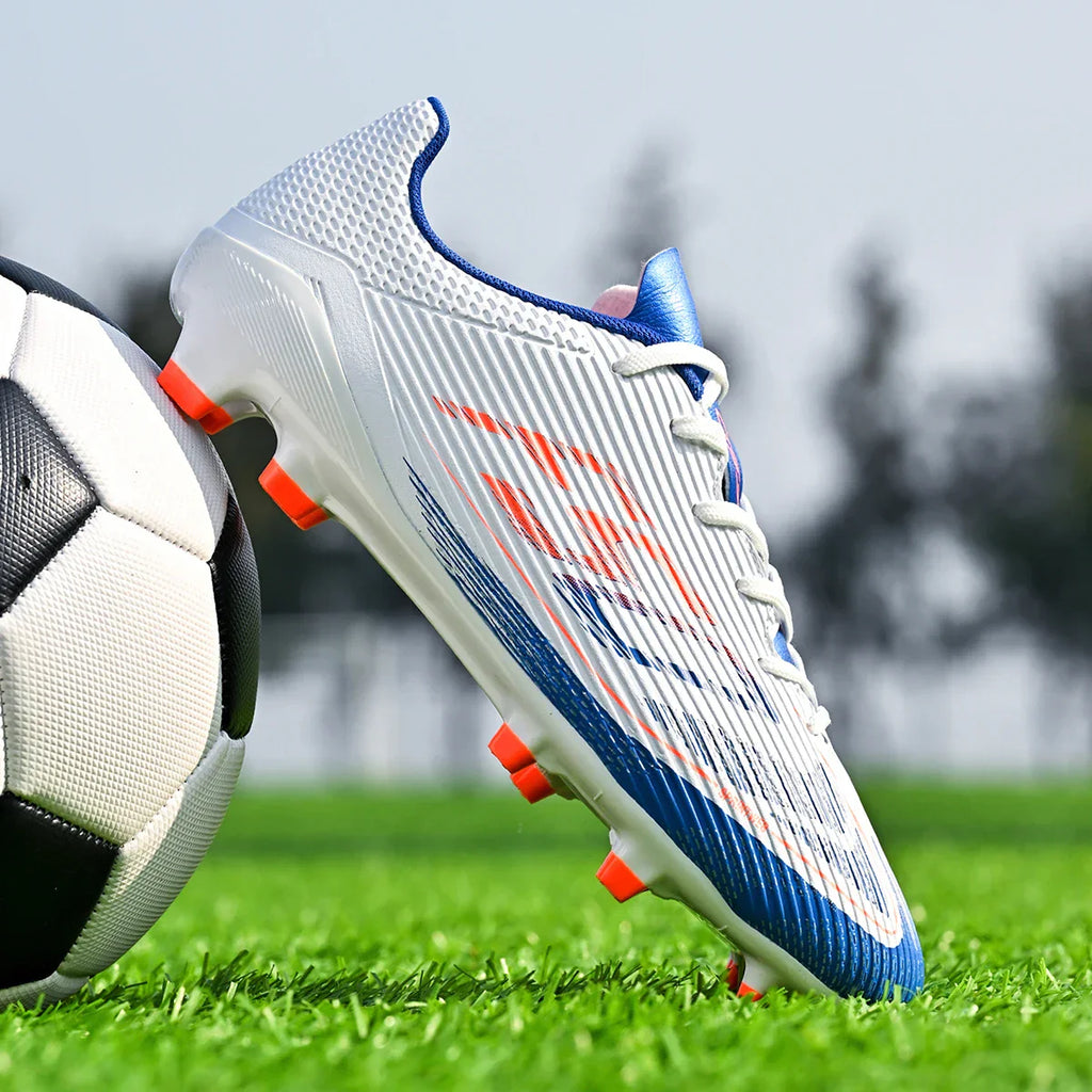 Breathable football shoes for men, FG/AG long nail anti slip outdoor indoor sports shoes, a must-have for fans