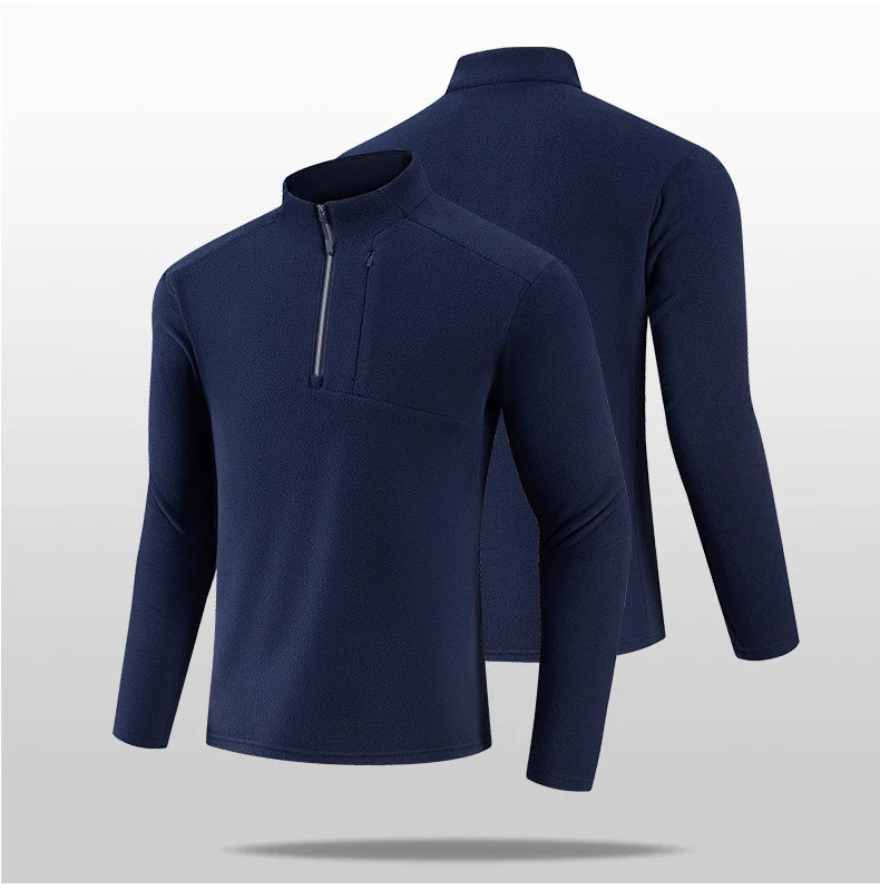 SBWL New high-quality men's autumn and winter outdoor sports inner layer warm long-sleeved T-shirt fitness running jacket Tops