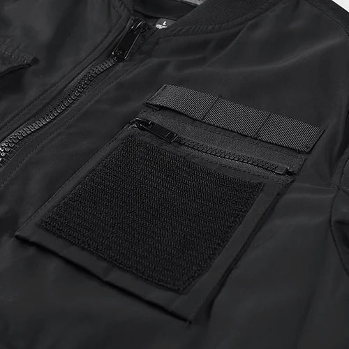 Spring And Autumn New Men's Jacket Solid Color Multi-Pocket Zipper Jacket Fashion Simple Casual Versatile Mening's Clothing