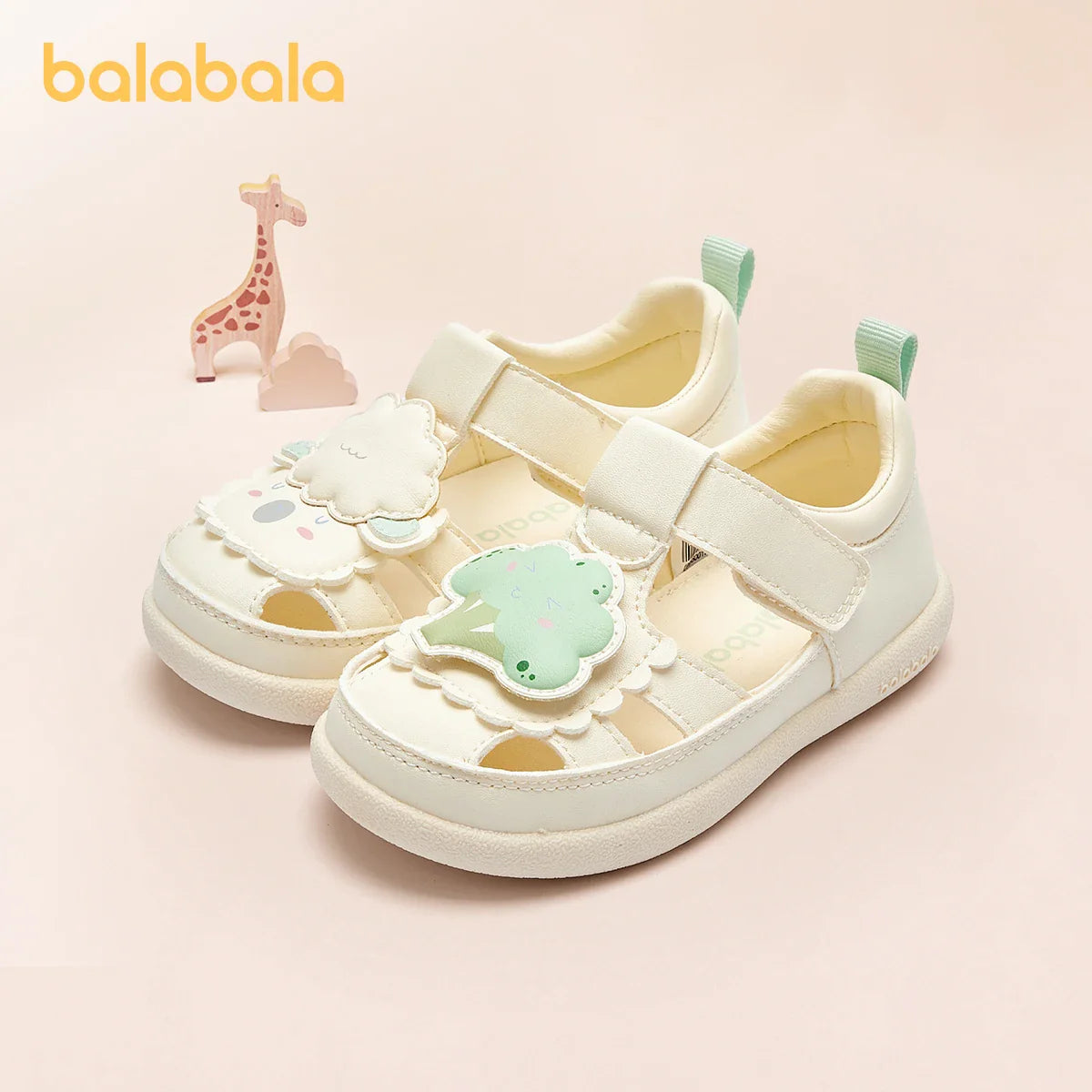 Balabala Baby Girl Walking Shoes Boys Girls Children Sandals Shoes 2024 Summer New Infant Slip-Resistant Fashionable and Cute