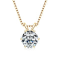0.5ct-5ct Moissanite Pendant Necklace With Certificate For Women Original Real 925 Silver Chain Solitaire Drop Necklaces