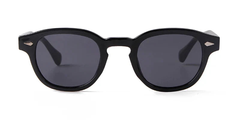Fashion Transparent Blue Round Sunglasses Women Men 2024 Retro Rivet Tortoise Small Square Sun Glasses UV400 Lunettes De Soleil