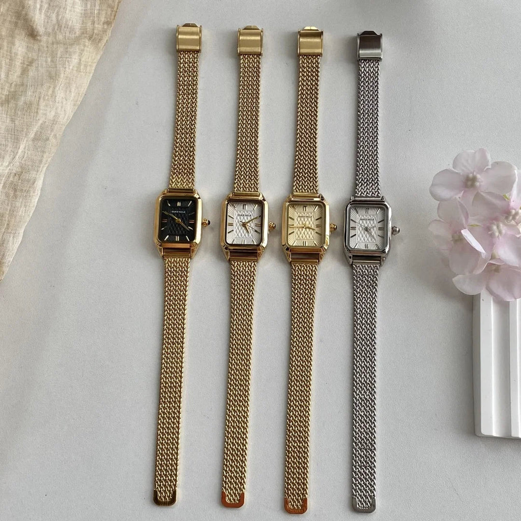 Simple Quartz Waterproof Wristwatch Ladies Wristwatch Elegant Gold Watch Stainless Steel Women's Watches Relogio Feminino
