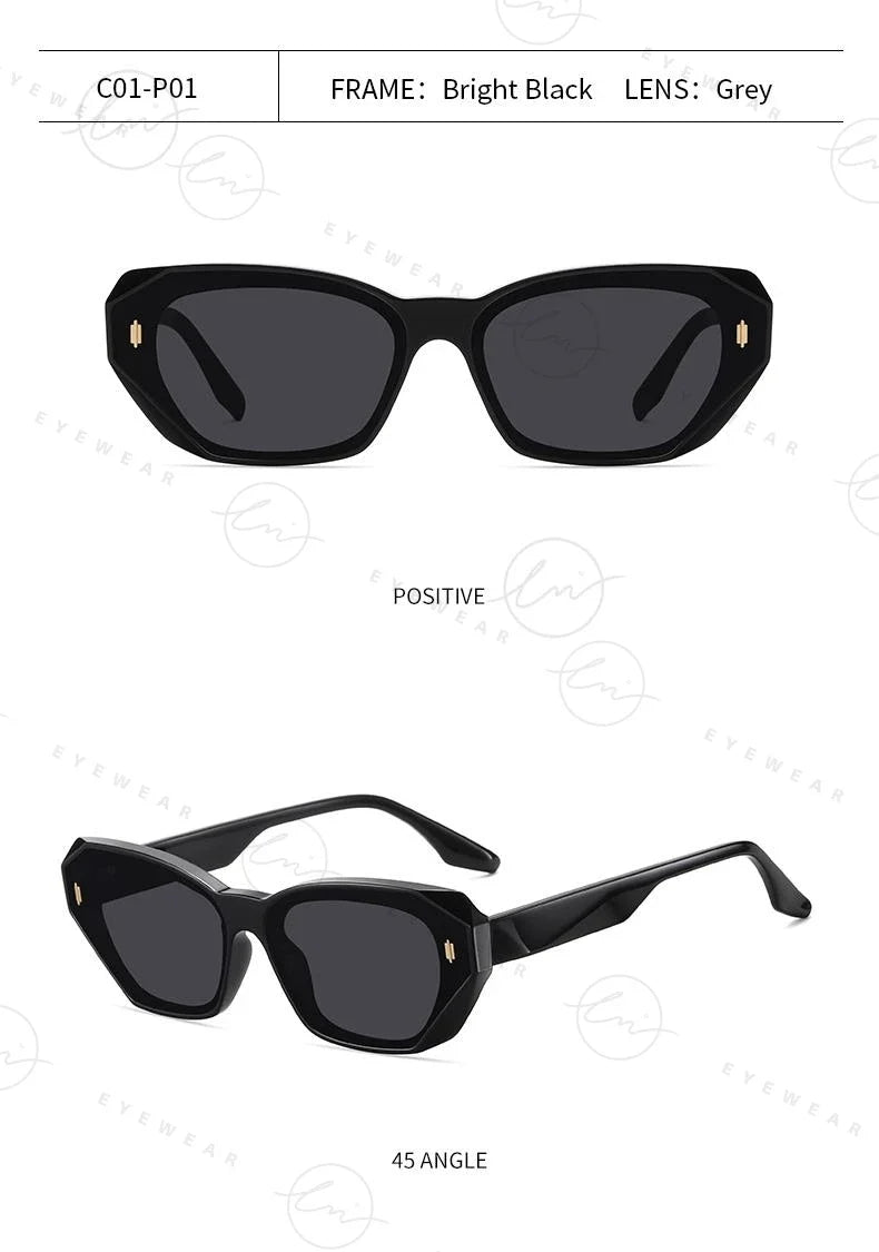 2024 Trending Cat Eye Polarized Sunglasses For Women Fashion TR90 Ladies Eyewear UV400 High Quality Gafas de sol